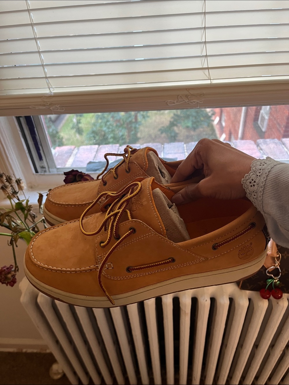 Timberland Men's Tan Leather Boat Shoes